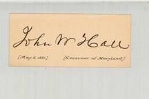 Lxx W. Hall 1881 Governor of Maryland, Perkins Collection 1861 to 1933 Envelopes and Postcards